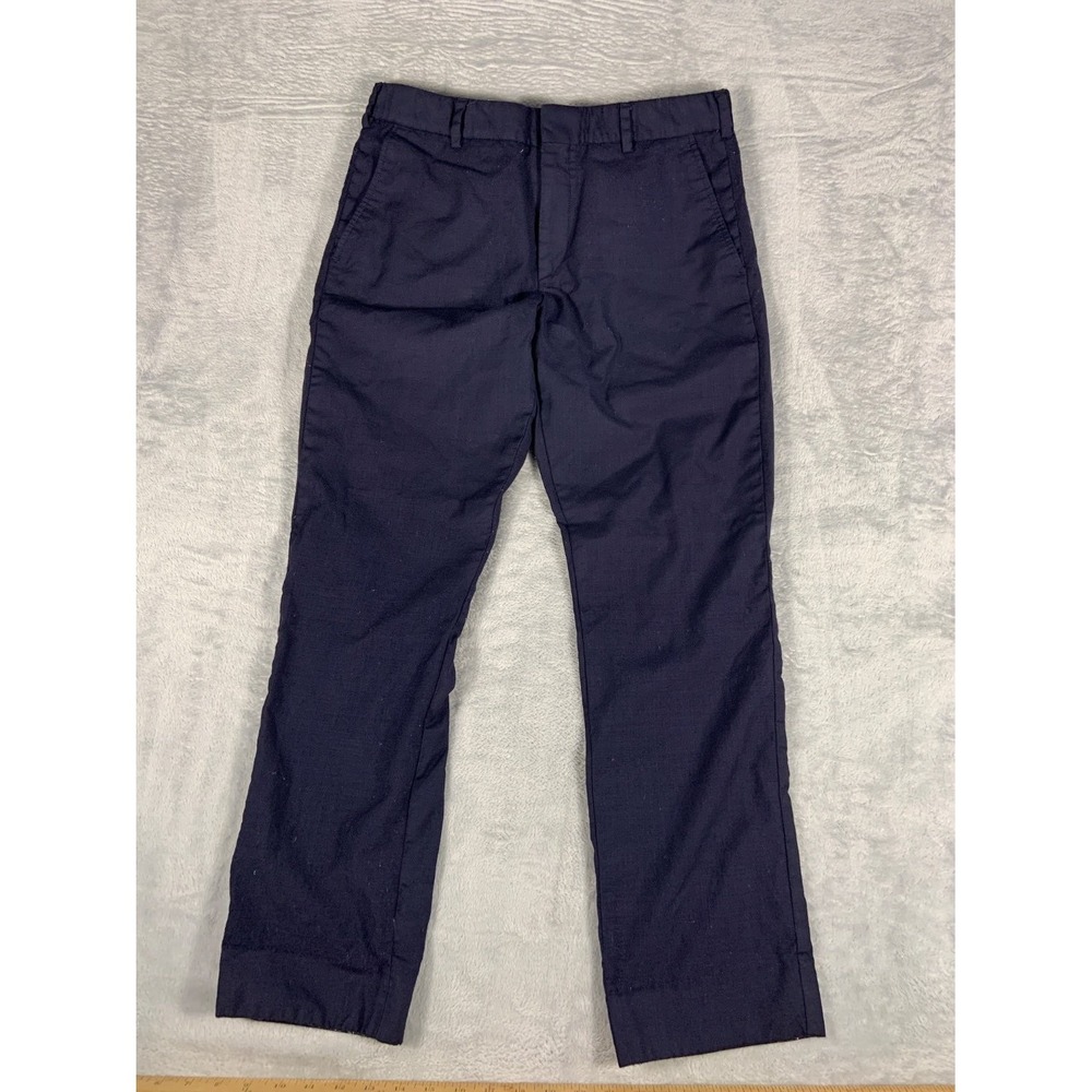 Vitale Barberis Canonico Super 110's Men's Pants Size 30 Blue Wool Dress